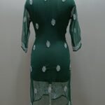 Georgette Chikankari Kurti with Front Jaal Work Back