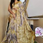 Lehriya Special Dola Silk Saree Jacquard Border Golden1