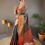 Pattu Silk Saree Black2