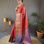 Pattu Silk Saree Red 2