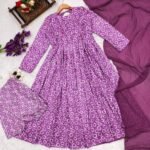 Purple Georgette Anarkali Suit4