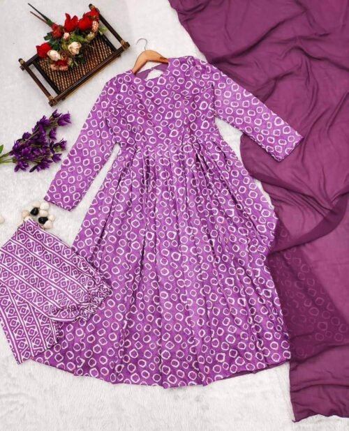 Purple Georgette Anarkali Suit4