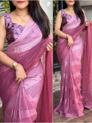 Sparkle Georgette Saree