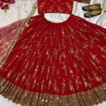 Faux Georgette Canvas Patta Lehenga Choli3