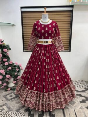 Lehenga Choli With Full Heavy Embroidery Sequence Work