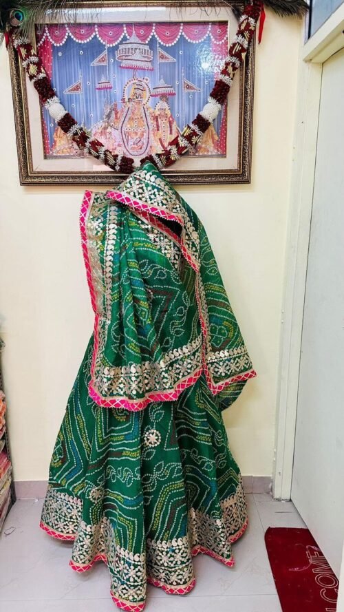 Rajasthani Lehenga Chunni Green