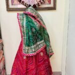 Rajasthani Lehenga Chunni Magenta Green