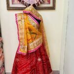 Rajasthani Lehenga Chunni Red Orange